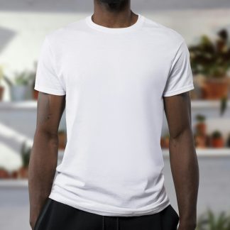 Ty0R6Y Men's Classic Crew Neck T-Shirt — Soft Cotton Everyday Tee